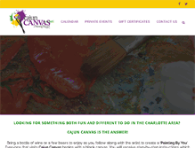 Tablet Screenshot of cajuncanvas.com